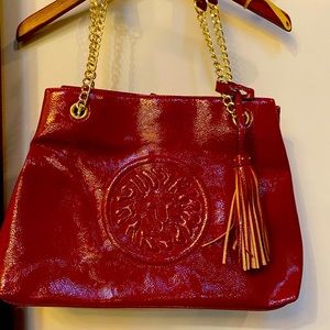 Ann Klein Tote with tassel, chain straps